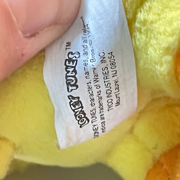 Vintage Talking Tweety Bird Plush Toy 16" Looney Tunes Collectible Yellow & Oran - Picture 13 of 16